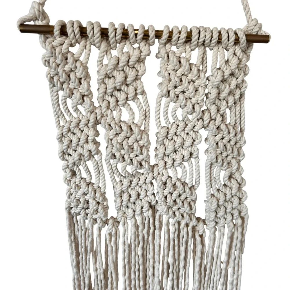 Macrame Woven Wall Hanging Decor Boho Hippie 70s‎ Retro Braided Unique